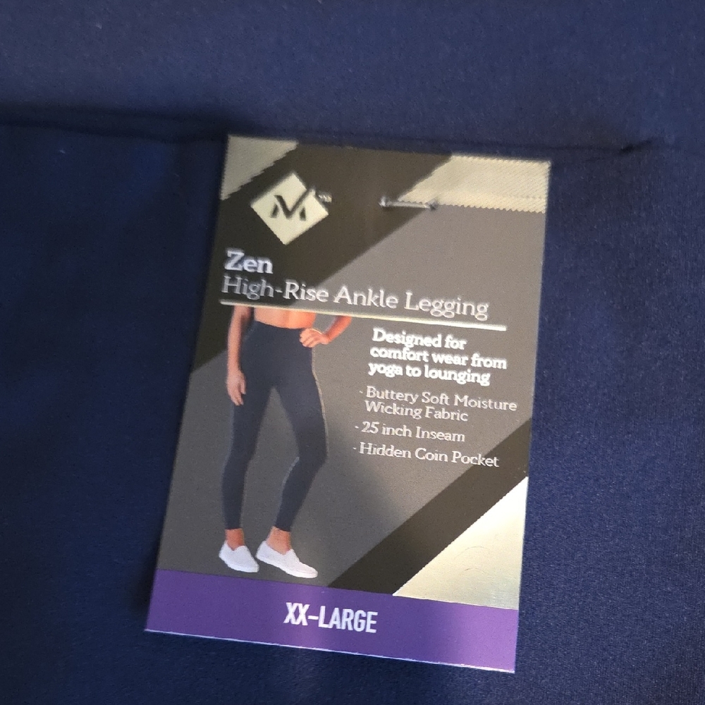 Zen Navy High-Rise Ankle Legging